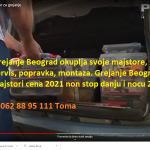 Grejanje Beograd majstori cena 2021 non stop danju i nocu 24h